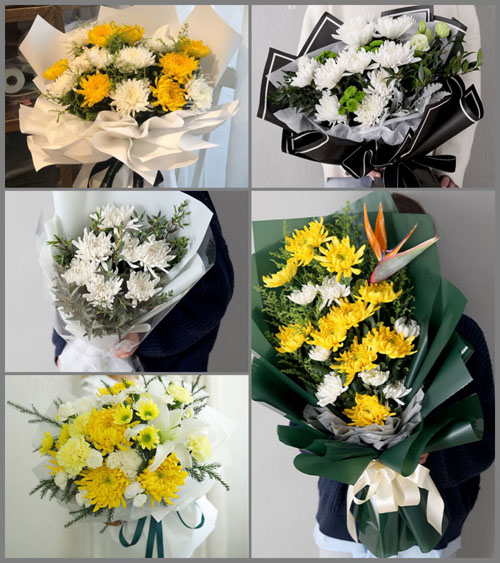 山东莱芜钢城区艾山街道罗汉峪村白事花束代送
